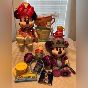 COPY - COPY - Disney Loungefly Mickey & Minnie Mad Hatter Bundle